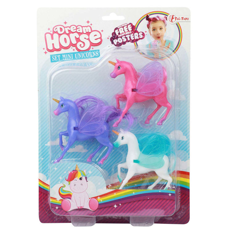 Picture of 5219 DREAM HORSE SET OF THREE MINI UNICORNS